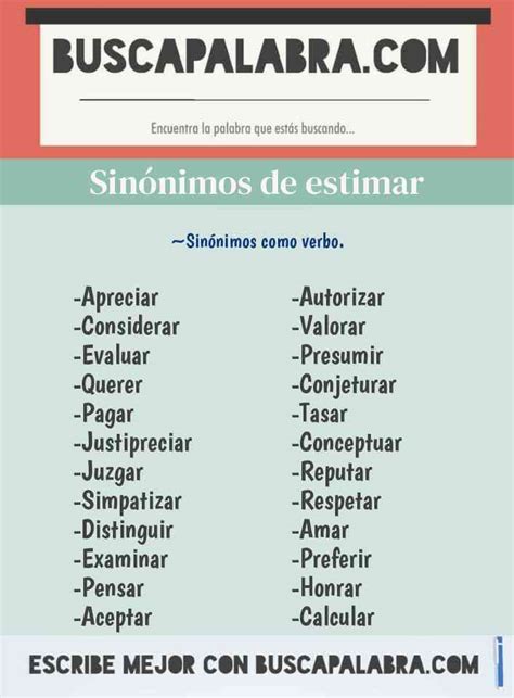 estimar sinonimo|estimar sinónimos.